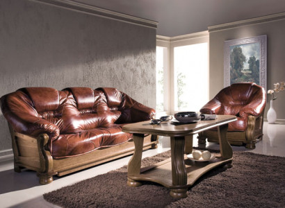 Classic suite 3+2+1 seater upholstered suite couch sofa 100% leather